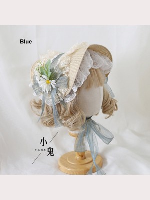 Flowers Lolita Style Straw Hat (LG72B)
